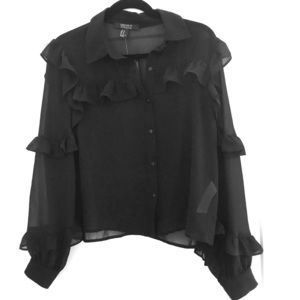 Black Sheer Blouse
